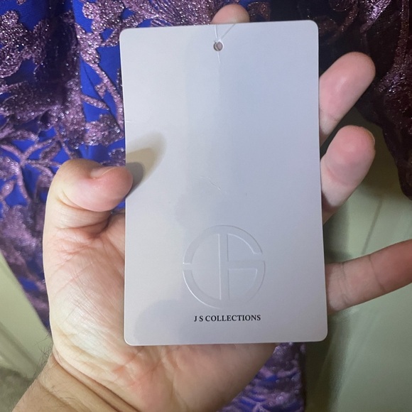 JS Collections Off The Shoulder MIDI Dress - Picture 6 of 12